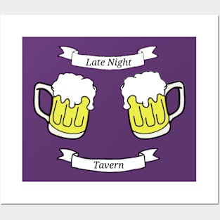 Late Night Tavern Mugs Posters and Art